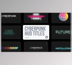 Download Cyberpunk HUD Titles 05 for After Effects (Videohive 45232948) - AE Project