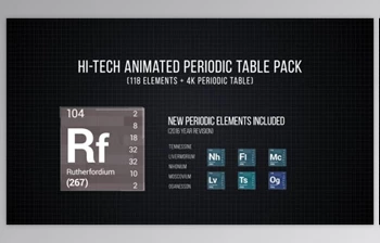 Download Hi-Tech Periodic Table <span class='badge badge-warning'>Pack</span> (<span class='badge badge-warning'>Videohive</span> 17746182) - AE Project