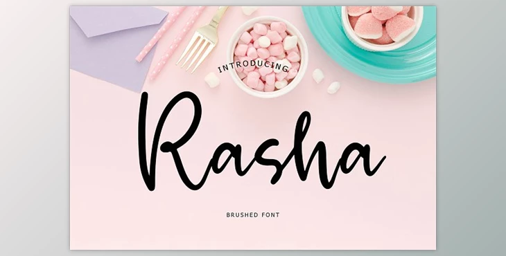 Download Rasha Brush Font 5417981