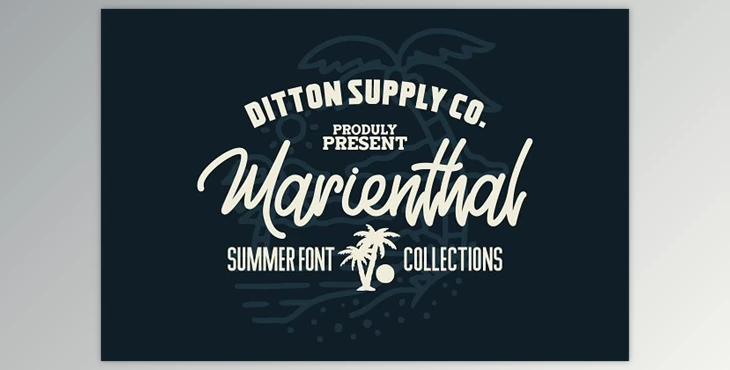 Download Marienthal Font Bundle + Extras
