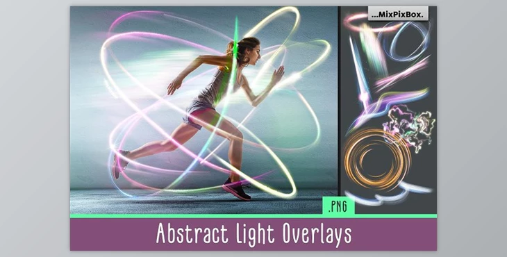 Download Abstract Light Overlays CreativeMarket - 5219608