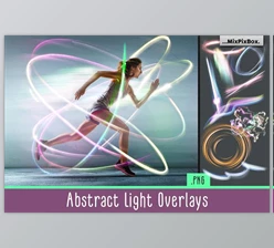 Download Abstract Light Overlays CreativeMarket - 5219608