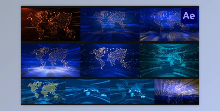 Download Backgrounds For News for After Effects (Videohive 45497142) - AE Project