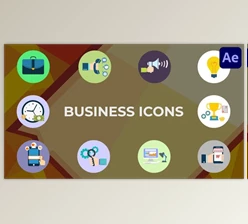 Download Animated Business Icons for After Effects (Videohive 45973444) - AE Project