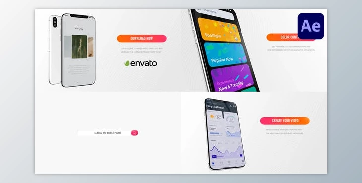 Download Classic App Mobile Promo for After Effects (Videohive 46211334) - AE Project