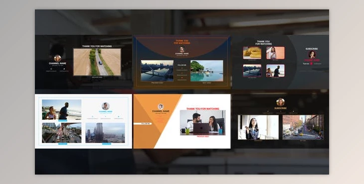 Download Modern End Screens (Videohive 46302275) - AE Project