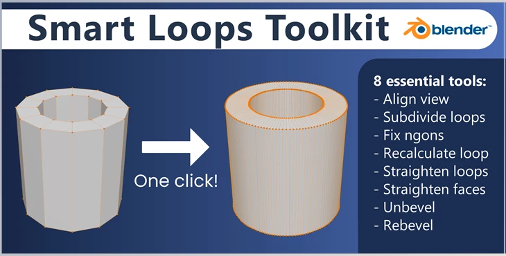Download Blender Market – Smart Loops Toolkit v1.1.0