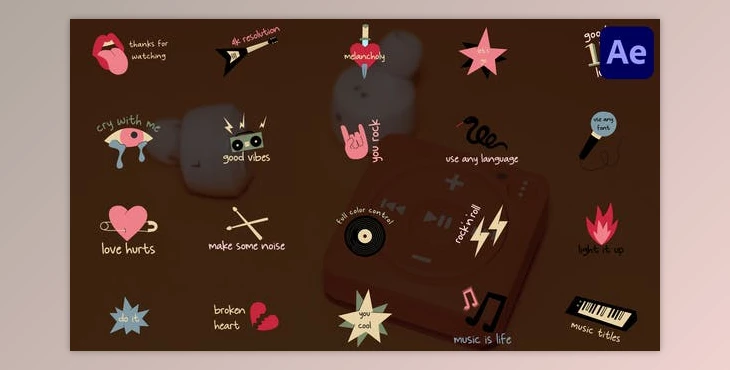 Download Music Titles for After Effects (Videohive 46081432) - AE Project