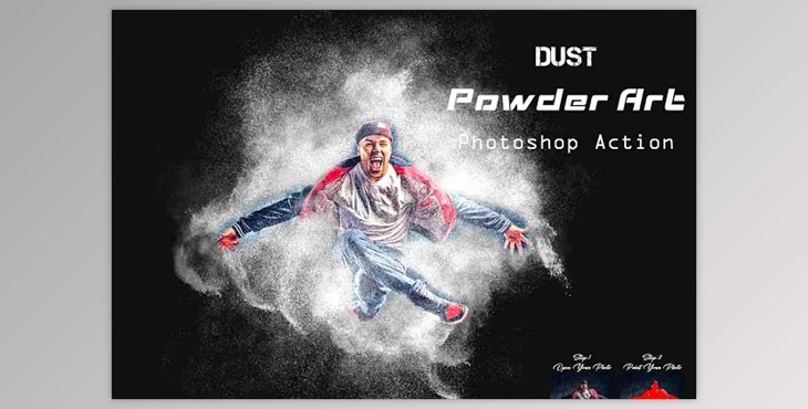 Download Dust Powder Art Photoshop Action CreativeMarket - 24240215
