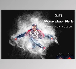 Download Dust Powder Art Photoshop Action CreativeMarket - 24240215