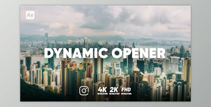 Download The Dynamic Opener (Videohive 40367478) - AE Project
