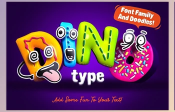 Download DinoType <span class='badge badge-warning'>Font</span> Family + Bonus