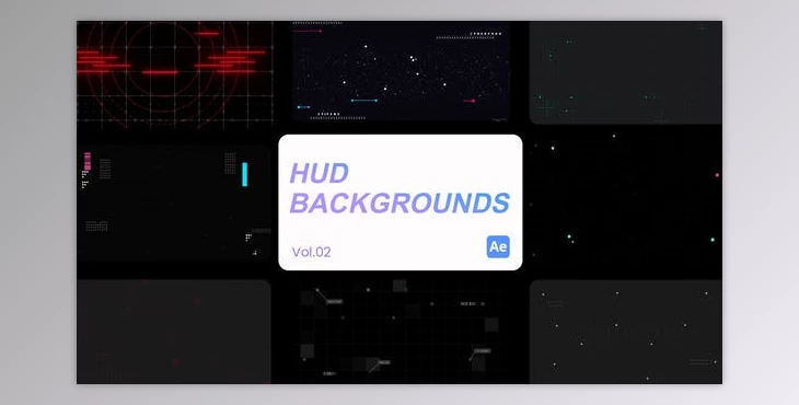 Download HUD Backgrounds 02 for After Effects (Videohive 45187594) - AE Project