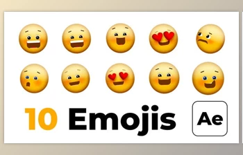 Download <span class='badge badge-warning'>Smile</span> Emojis (Videohive 45049437) - AE Project