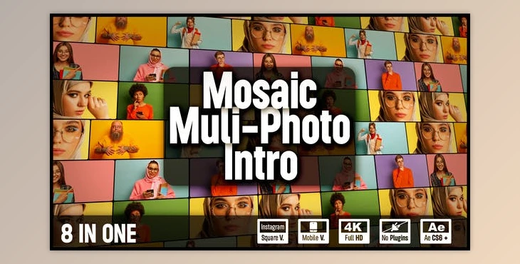 Download Mosaic Multi-Photo Intro (Videohive 40655053) - AE Project