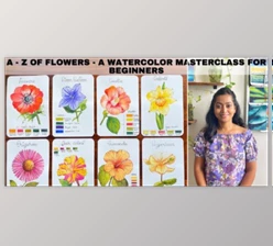 Download A to Z of Flowers – A Watercolor Floral Masterclass for Beginners