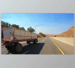 Download Passing a double trailer freightliner truck on a highway in slow motion (Videohive 45911552)