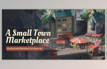 Download Wingfox – Environment Illustration for Game <span class='badge badge-warning'>Art</span> – A Small Town Marketplace with Erik Taberman