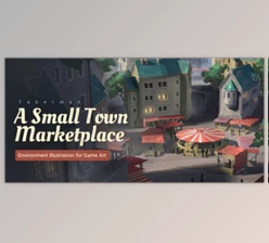 Download Wingfox – Environment Illustration for Game Art – A Small Town Marketplace with Erik Taberman
