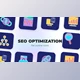 Download SEO optimization – Flat Outline Icons (Videohive 45848035) - AE Project