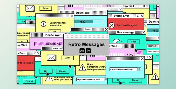 Download Retro Messages (Videohive 45981167) - AE Project