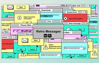 Download <span class='badge badge-warning'>Retro</span> Messages (Videohive 45981167) - AE Project