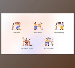 Download Programming – Cartoon People Concepts (Videohive 45848816) - AE Project