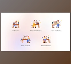 Download Social Marketing – Cartoon People Concepts (Videohive 45848833) - AE Project