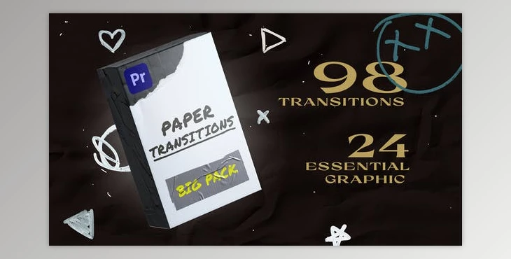 Download Paper Transitions | Big Pack (Videohive 43982024) - PR Project