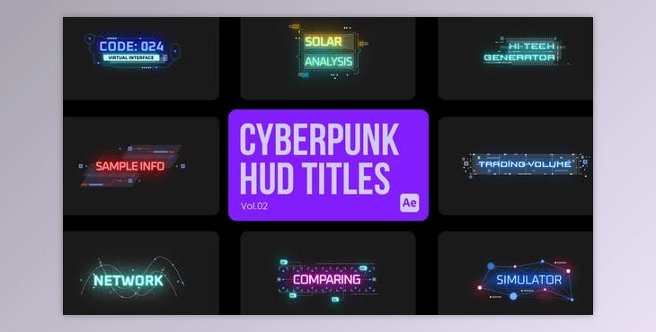 Download Cyberpunk Titles 02 for After Effects (Videohive 45038027) - AE Project