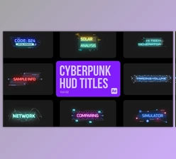Download Cyberpunk Titles 02 for After Effects (Videohive 45038027) - AE Project