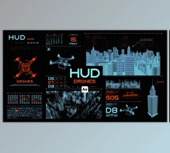 Download HUD Drones for After Effects (Videohive 44657282) - AE Project