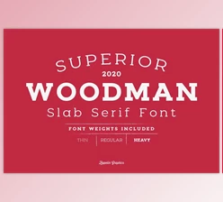 Download Woodman Slab Serif Font 4541069