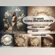 Download 24x White Floral Ring Digital Backdrops