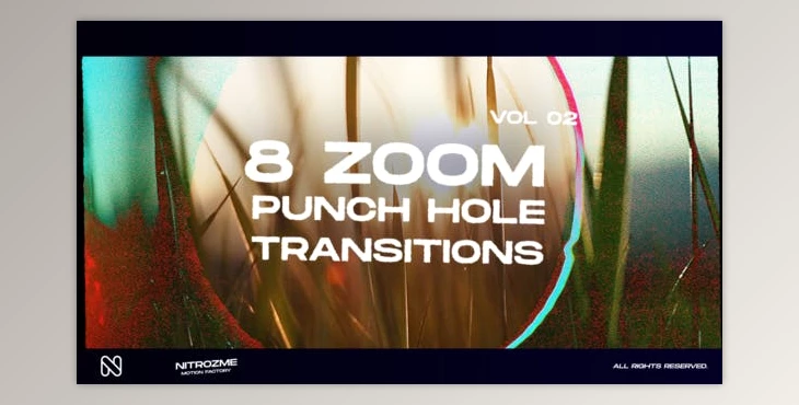 Download Punch Hole Zoom Transitions Vol. 02 (Videohive 44940734) - AE Project