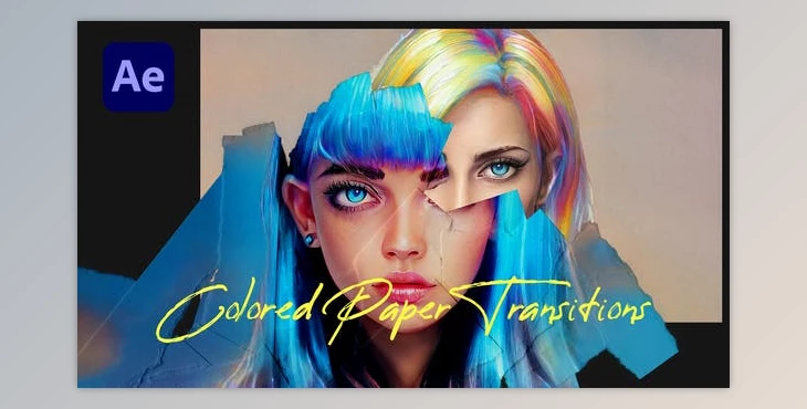 Download Colored Paper Transitions (Videohive 46468049) - AE Project