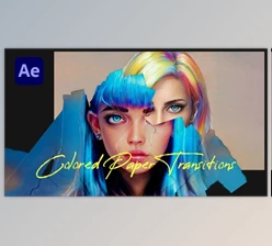 Download Colored Paper Transitions (Videohive 46468049) - AE Project