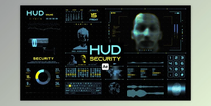 Download HUD Security for After Effects (Videohive 44657218) - AE Project