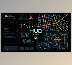 Download HUD Maps for After Effects (Videohive 44657484) - AE Project