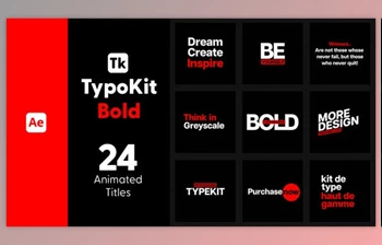 Download Typo <span class='badge badge-warning'>Kit</span> Bold Titles for After Effects (Videohive 44479887) - AE Project