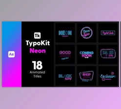 Download Typo Kit Neon Titles for After Effects (Videohive 44505279) - AE Project