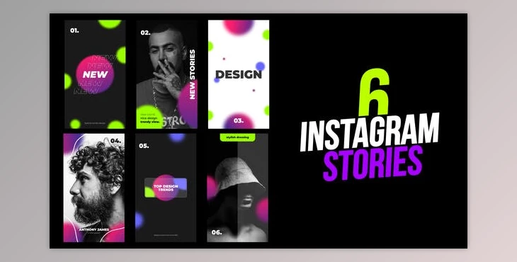 Download 6 Abstract Gradient Instagram Stories – After Effects (Videohive 44411415) - AE Project