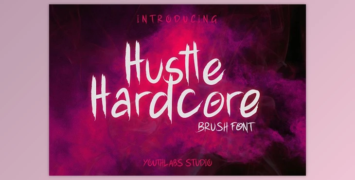 Download Hustle Hardcore – Brush Font 3774259