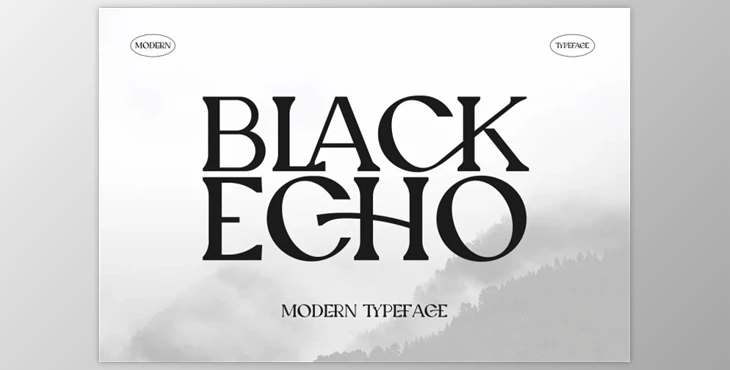 Download Black Echo Modern Ligature Font