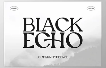 Download Black Echo Modern Ligature <span class='badge badge-warning'>Font</span>