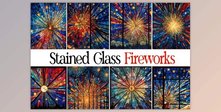 Download Speckled Glass Fireworks Backgrounds