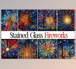 Download Speckled Glass Fireworks Backgrounds
