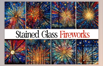 Download Speckled <span class='badge badge-warning'>Glass</span> Fireworks Backgrounds