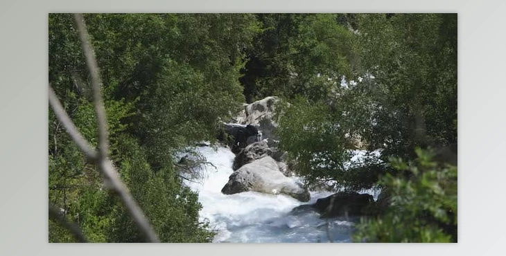 Download A car wreck got dragged along with a furious river current (Videohive 45912457)