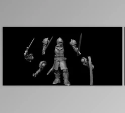 Download Keying For Modular 3D Printable Miniatures In Zbrush